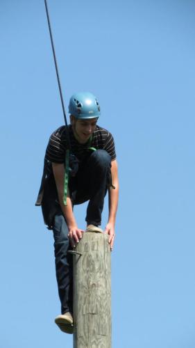 Student summiting tower structure