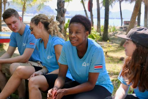 Group of students in conversation